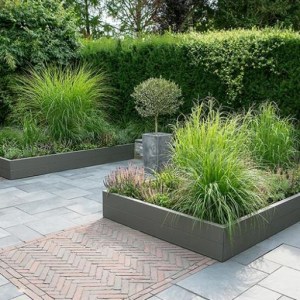 Modulaire Bloembak Taupe 42cm Hoog, Stel Zelf Uw Bloembak Samen! A. van Elk BV